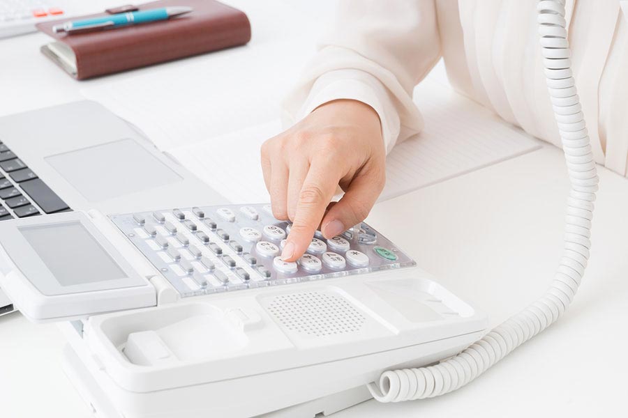 画像：ビジネスホン工事